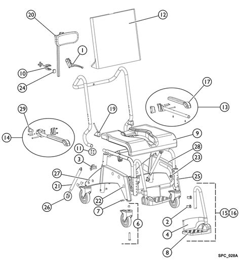 invacare wheelchair parts